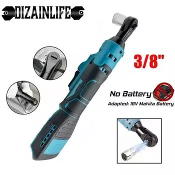 Электрический гаечный ключ с храповым механизмом 220 Н.М, аккумуляторная отвертка 3/8 дюйма, гайка для снятия винта со светодиодом, электроинструмент для ремонта аккумулятора Makita 18 В