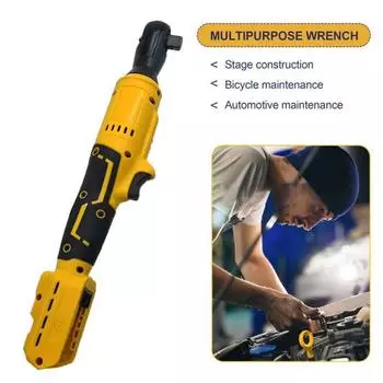 Электрический гаечный ключ с храповым механизмом Yousheng со светодиодной подсветкой, эргономичный дизайн, квадратный электрический ключ для технического обслуживания автомобиля с удлинителем