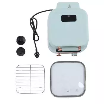 Электрический гриль для помещений Fruit Green с двухсторонним нагревом, глубина 70 мм, 3 л, 1800 Вт, электрический гриль L