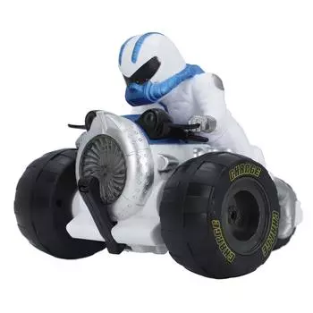 Электрический игрушечный мотоцикл-трюк с музыкой и светом, универсальный вращающийся внедорожный трехколесный игрушечный велосипед