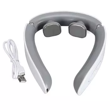 Электрический импульсный массажер для шеи, 6 режимов, 9 сил, интеллектуальный массажер для шеи для расслабления мышц