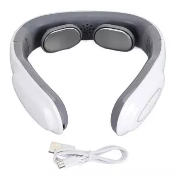 Электрический импульсный массажер для шеи, 6 режимов, 9 сил, складная перезаряжаемая машина для массажа шеи с горячей водой