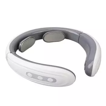 Электрический импульсный массажер для шеи, беспроводной, интеллектуальный, с подогревом, портативный, U-образный массажер для облегчения боли