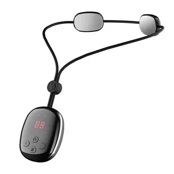 Электрический импульсный массажер для шеи подвесного типа 5 режимов 15 передач снимает усталость расслабляющий массаж шеи чёрный