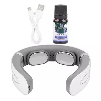 Электрический импульсный массажер для шейного позвонка, горячий компресс, облегчение боли, массажер для шеи