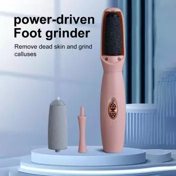 Электрический инструмент для удаления мозолей для ног, профессиональная шлифовальная машина для ног для мужчин и женщин, набор для педикюра, скруббер для ног для удаления мозолей от омертвевшей кожи, инструмент для ухода за ногами с зарядкой через USB чёр