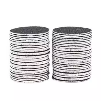 Электрический инструмент для удаления мозолей на ногах, 60 шт., сменные диски наждачной бумаги для ухода за ногами чёрный