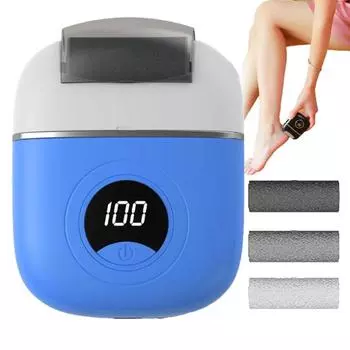 Электрический инструмент для удаления струпьев со стоп, электрический инструмент для удаления струпьев со стоп, электрическая пилка для ног, подходит для мужчин и женщин, удаляет омертвевшую кожу и потрескавшиеся корки на коже белый
