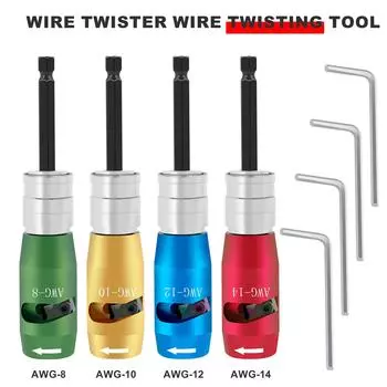 Электрический инструмент для зачистки проводов, инструмент для зачистки кабеля, инструмент для зачистки кабеля из алюминиевого сплава с электрическими дрелями, вращающийся инструмент для зачистки проводов 1PC