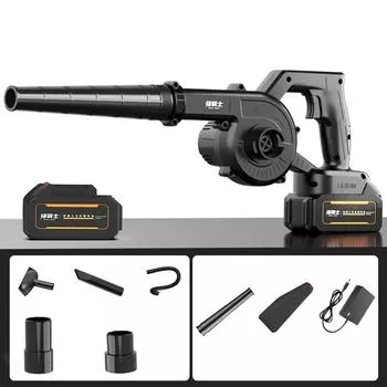 Электрический инструмент, промышленный фен, мощный всасывающий и выдувной компьютерный сажеобдуватель двойного назначения One Size чёрный