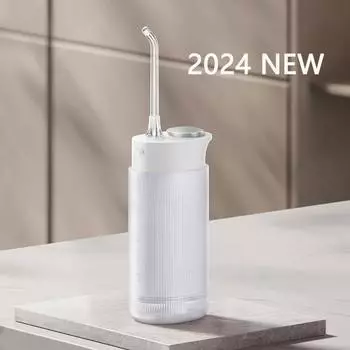 Электрический ирригатор для полости рта F400 Портативный ирригатор для воды 200 мл 4-режимный очиститель для отбеливания зубов Waterpulse