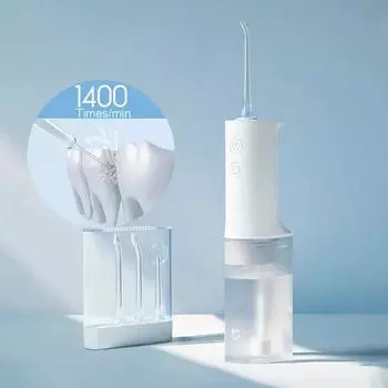 Электрический ирригатор полости рта MEO701, 1400 раз/мин, портативный ультразвуковой аппарат для промывки зубов, очиститель зубов