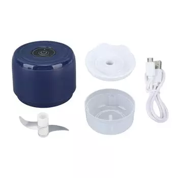 Электрический измельчитель чеснока Мини беспроводной водонепроницаемый портативный кухонный комбайн для лука имбиря кемпинг синий