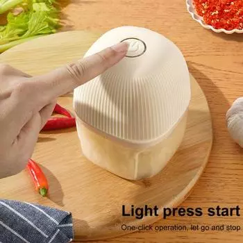 Электрический измельчитель чеснока Мини USB зарядка портативный кухонный комбайн с лезвиями из нержавеющей стали