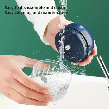 Электрический измельчитель чеснока Yousheng, 300 мл, беспроводной многоцелевой, с тремя лезвиями, легко разбирается, USB-зарядка, небольшой измельчитель пищевых продуктов, мясорубка для чеснока зелёный