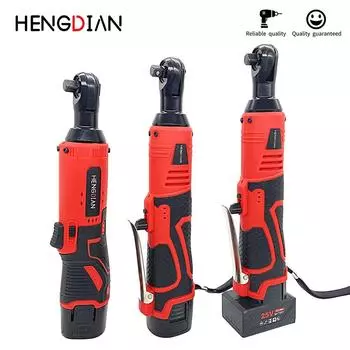 Электрический ключ с трещоткой 12 В/18 В/25 В 3/8 дюйма, набор электрических ключей 60 нм, угловая дрель, отвертка для снятия гайки, инструмент для ремонта автомобиля