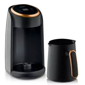 Электрический кофейник мощностью 600 Вт, многофункциональное автоматическое отключение, машина для приготовления чая и воды с молоком 3 в 1, устойчив к высоким температурам, 300 мл EU чёрный