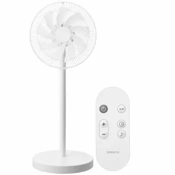 Электрический компактный микрокомпьютер для гостиной, 8 уровней объема воздуха, бесшумный, оснащен таймером выключения постоянного тока, пульт дистанционного управления, белый [Yamazen] вентилятор, 30 см, вентилятор,