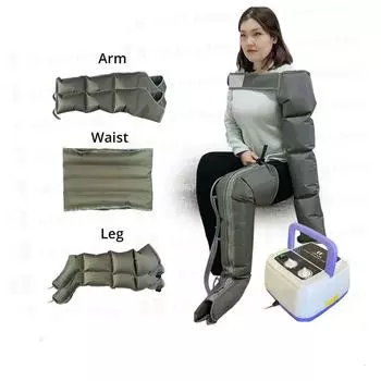 Электрический компрессионный массажер для ног с воздушной подушкой, массажер для улучшения кровообращения, спа-салон, лимфодренажное устройство, массажер