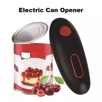 Электрический консервный нож, портативный, на батарейках, многофункциональный, автоматический, инструмент для открытия банок, кухонный гаджет, подарок шеф-повару от артрита для пожилых людей