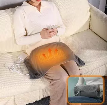 Электрический коврик FTBOL, мини-коврик для одного человека, работающий от USB, с регулировкой температуры на 3 уровнях, защита от перегрева, подогрев