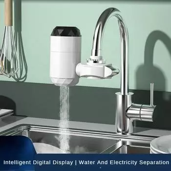 Электрический кран мощностью 3000 Вт, подключаемый к бытовой сети, не требующий установки, кран мгновенного нагрева для кухни и ванной комнаты, кран быстрого нагрева за три секунды Regular plug