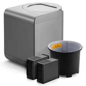 Электрический кухонный компостер Airthereal Garbage Revive с визуальным эффектом превращает пищевые отходы и отходы в сухое компостное удобрение, а также уменьшает объем