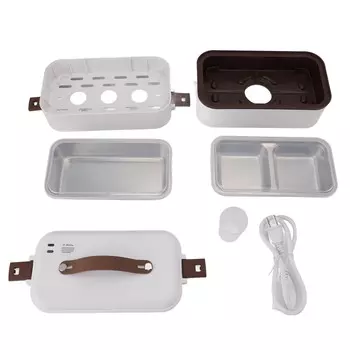 Электрический ланч-бокс Многофункциональная система подогрева постоянной температуры Безопасная портативная подогреваемая еда L