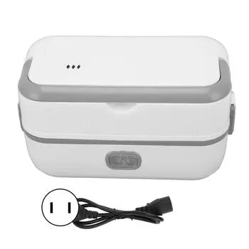 Электрический ланч-бокс однослойный с внутренней вставкой из нержавеющей стали, портативный подогреватель пищи для работы, путешествий L(for 6.5-9kg)