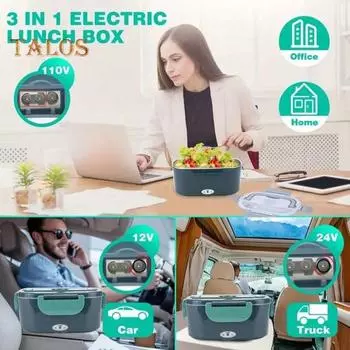 Электрический ланч-бокс, подогреватель еды, большая вместимость, легко моется, портативный, быстро нагревающийся ланч-бокс, контейнер для хранения еды US Plug
