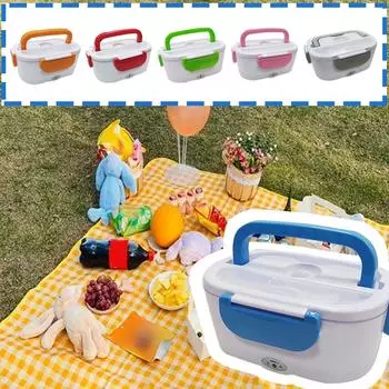 Электрический ланч-бокс, портативный подогреватель еды для взрослых мощностью 40 Вт, подогреватель еды быстрого нагрева для домашнего офиса в автомобиле, грузовике, контейнер из нержавеющей стали 304 One Size