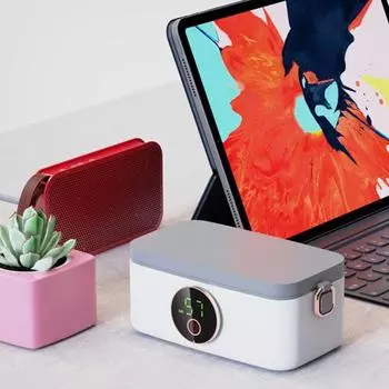 Электрический ланч-бокс с индикаторной лампой, большой емкости, для пищевых продуктов, с возможностью зарядки через USB