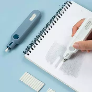 Электрический ластик со сменными стержнями и меньшим количеством резинового мусора. Автоматический ластик для письма и рисования. A