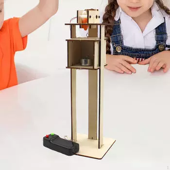 Электрический лифт своими руками, модель научного эксперимента, координация движений рук и глаз для начинающих 100mmx100mmx280mm