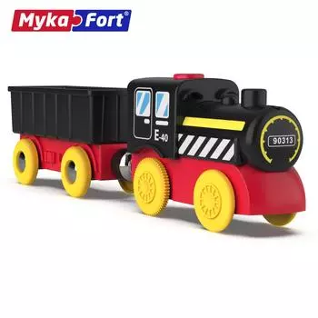 Электрический Магнитный Маленький Поезд Образовательный Костюм Детская Электрическая Игрушечная Машинка Деревянная Игрушечная Трасса 90992