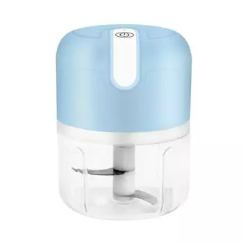 Электрический Машер Мини Еда Чеснок Овощерезка Чоппер Мясорубка Дробилка Пресс для Гайки Фруктов Перезаряжаемый Лук 12 cm * 9 cm * 9.5 cm белый