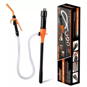 Электрический масляный насос, мотоцикл, автомобиль, топливный бак, насос для перекачки масла, питаемый от батареи конвейерный насос с насадкой 1style A оранжевый