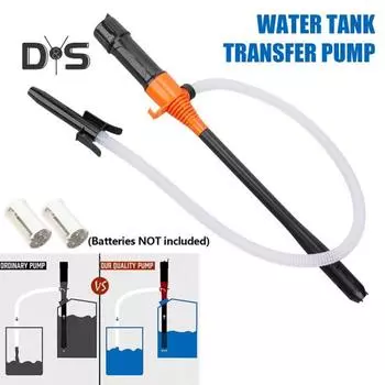 Электрический масляный насос, переносной насос для перекачки газового топлива, дизельного топлива, воды, расход 2,2 галлона в минуту, управление потоком, сифонный насос, сопло, удлиненная трубка для подачи, насос 60cm