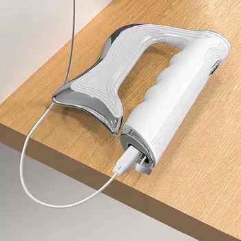 Электрический массажер для фасции скребок 3 режима подогрев сброс давления белый