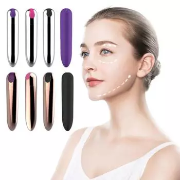 Электрический массажер для глаз 10 режимов, регулируемый, USB-перезаряжаемый, водонепроницаемый, портативный, мини-вибрационная ручка C