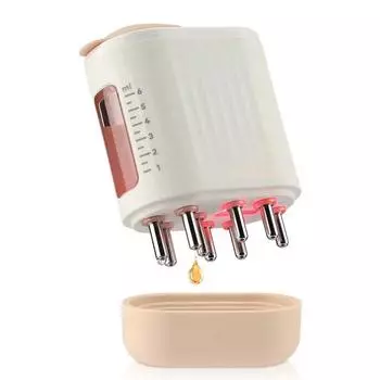 Электрический массажер для головы и кожи головы, масло для роста волос, сыворотка, расческа, водонепроницаемая щетка для чесания головы, лечение роста волос с помощью терапии красным светом CHINA белый