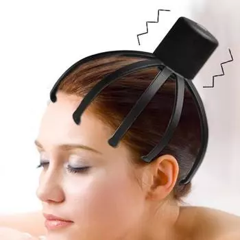 Электрический массажер для головы Octopus, перезаряжаемый массажер для кожи головы с тремя режимами вибрации, глубокий