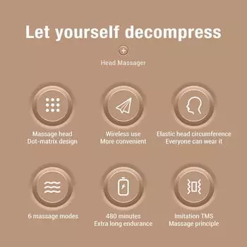 Электрический массажер для головы с 12 лапками, вибрация, портативный, расслабление кожи головы, снятие усталости, головная боль, уменьшение головокружения, зарядка через USB
