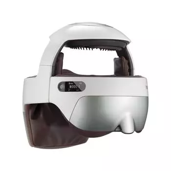 Электрический массажер для головы, шлем для массажа глаз и шеи с подогревом, разминанием, давлением, управляемый через приложение массажер для релаксации 03001