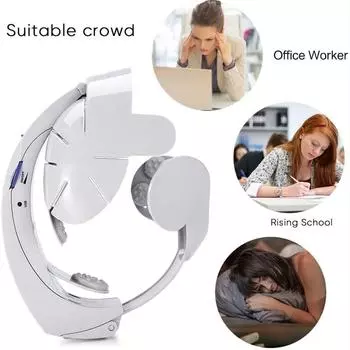 Электрический массажер для головы, шлем, релаксация мозга, вибрация, акупунктурные точки, здравоохранение GEG China