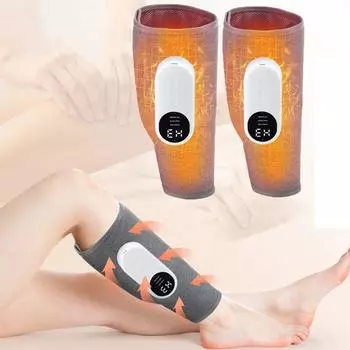 Электрический массажер для икр под давлением воздуха, 3 режима, физический беспроводной массаж ног, кровообращение, икроножные мышцы