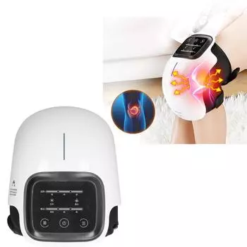 Электрический массажер для колена, компресс, снижение усталости, вибрация, устройство для массажа колена, перезаряжаемый через USB, белый цвет белый