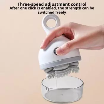 Электрический массажер для кожи головы IPX7 Водонепроницаемый Низкий уровень шума 3 режима скорости Перезаряжаемый беспроводной портативный A