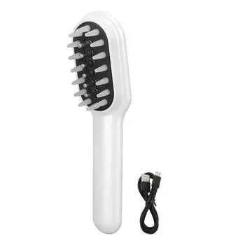 Электрический массажер для кожи головы, расческа 450 мАч, 10 скоростей, вибрация, зарядка через USB, очищение кожи, расческа для роста волос