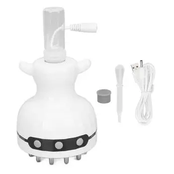 Электрический массажер для кожи головы с инфракрасным светом, 6 нагревательных шестеренок, ручной вибрационный массажер для головы